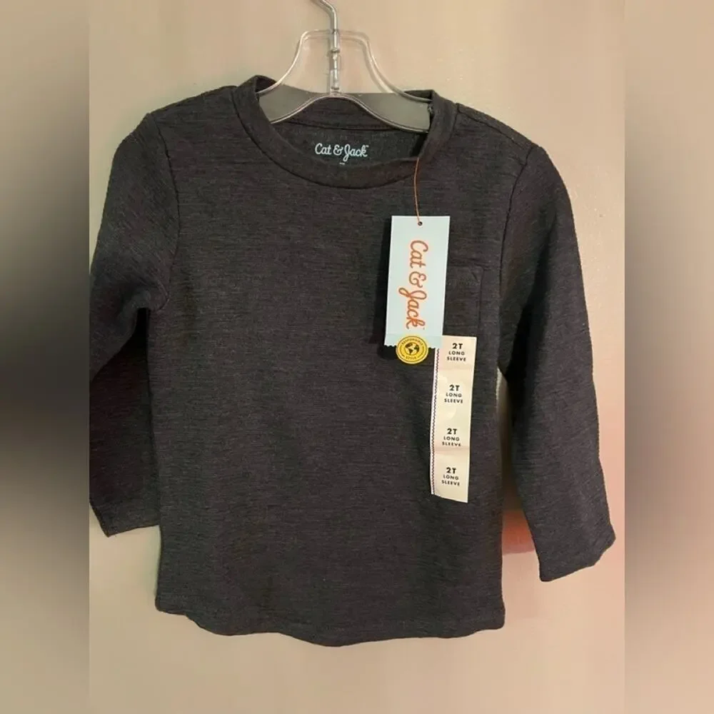 CAT AND JACK SHIRT WITH (2) PANTS SIZE 2T NWT
